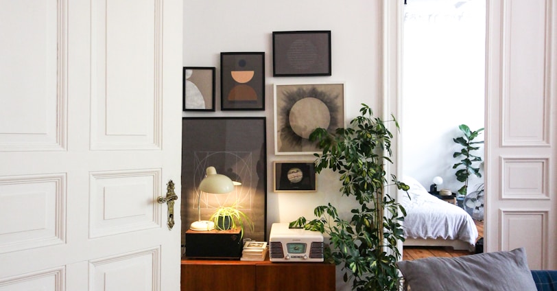 white wooden door near brown wooden table