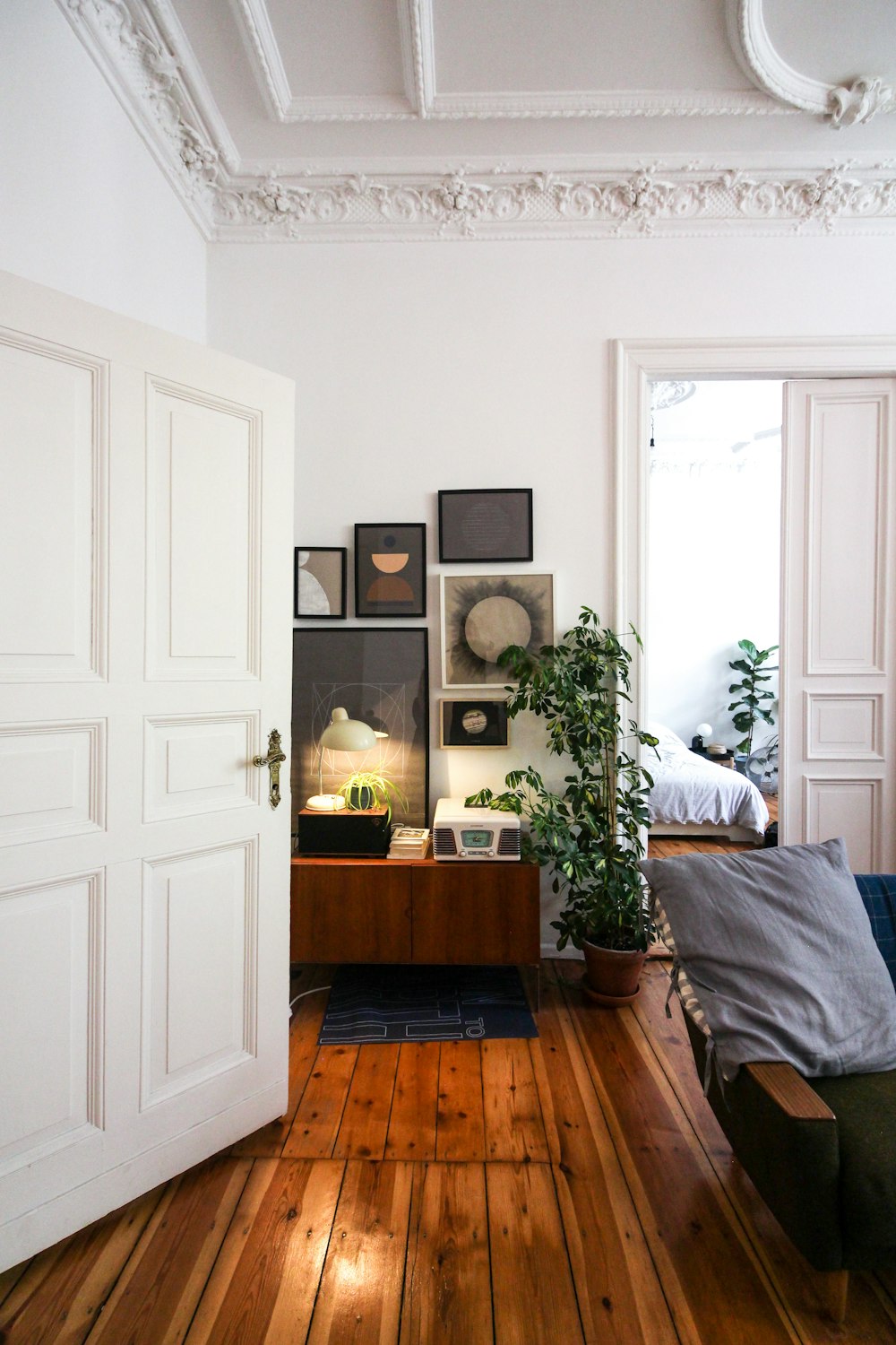 white wooden door near brown wooden table