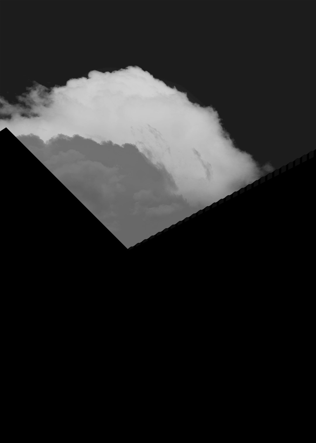 grayscale photo of clouds in the sky