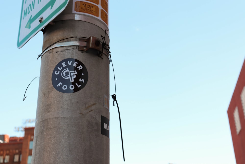 brown and white round analog wall clock