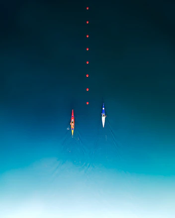 3 red and white flags