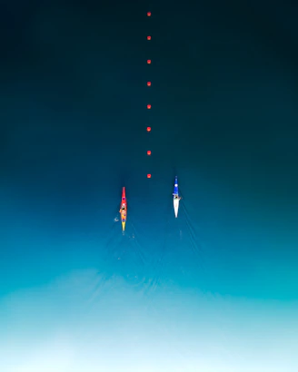 3 red and white flags