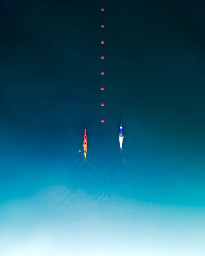 3 red and white flags