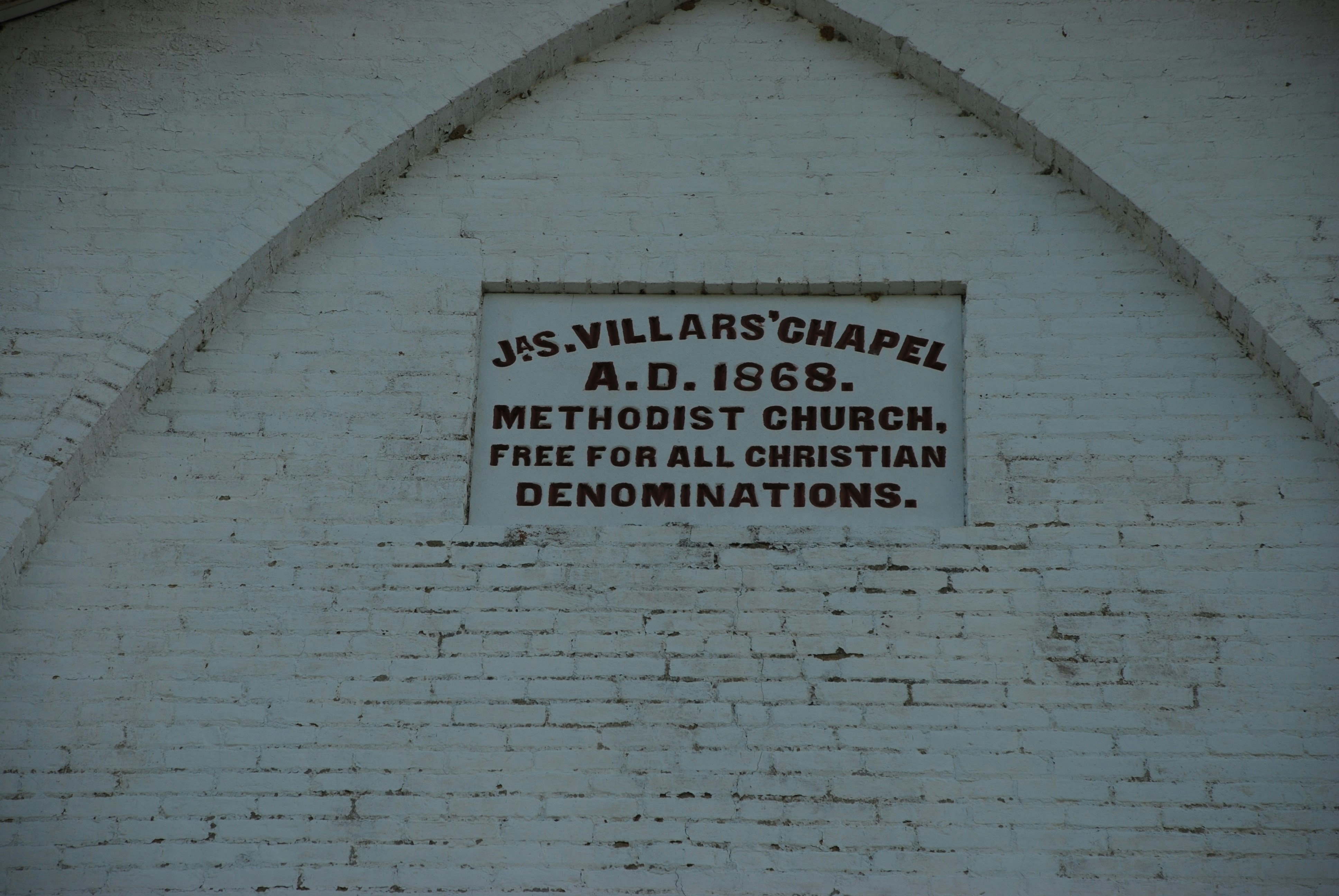 Historic Methodist Church Building circa 1868
