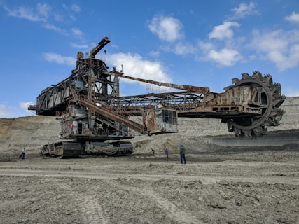 brown and black industrial machine