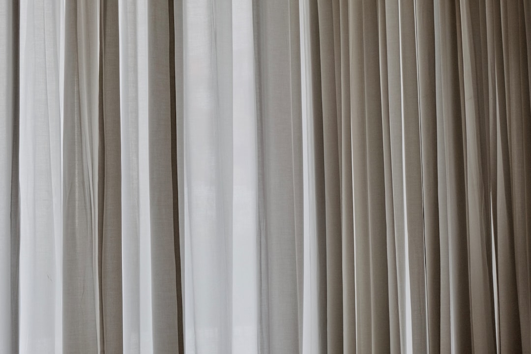  white and gray window curtain curtains