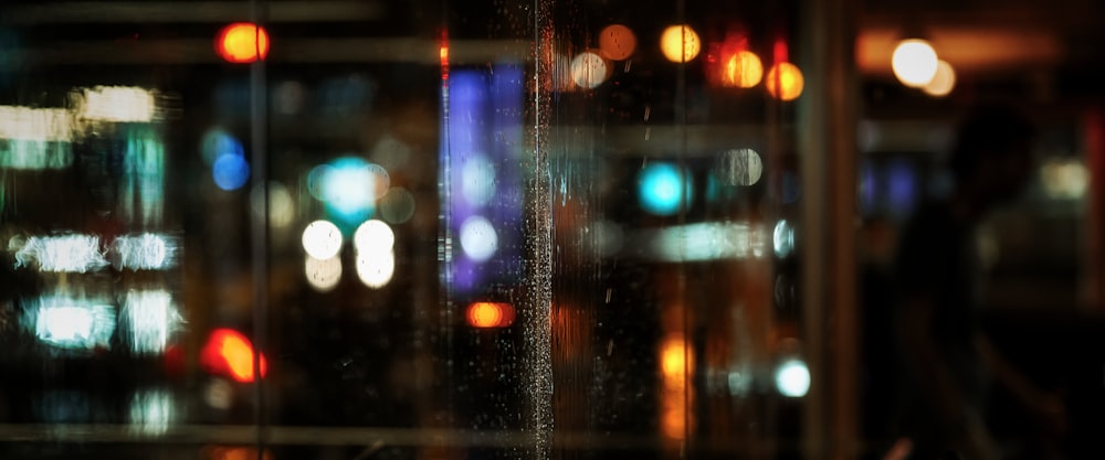 water droplets on glass window