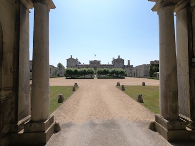 Front view of the property showcasing the entrance and landscaping