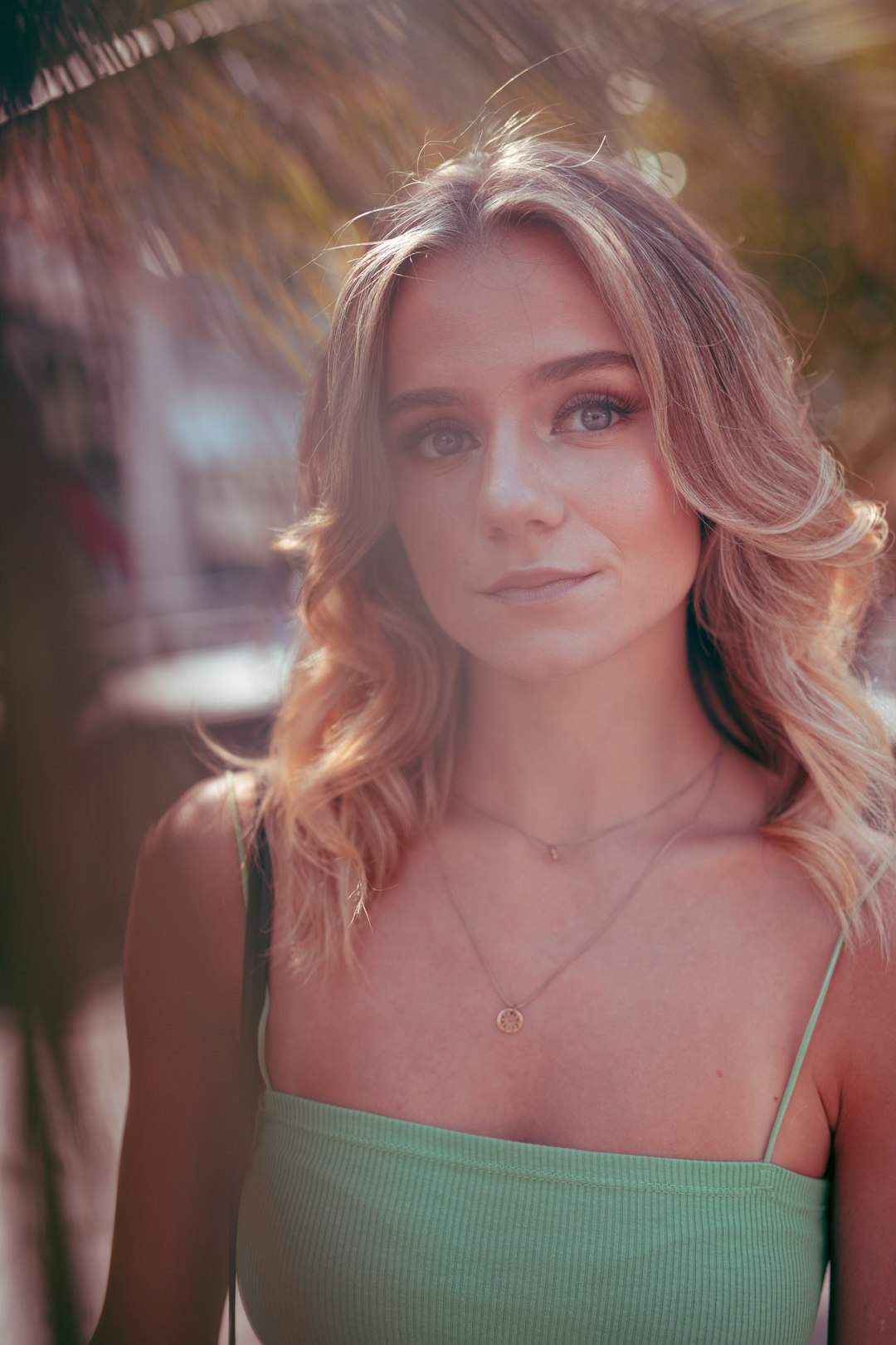 woman in white tank top