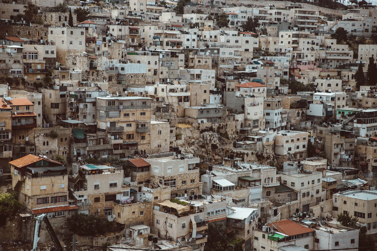 Vue aérienne des tours de Ramat Gan