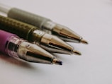 Close-up of high-quality writing instruments.