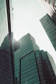 low angle photography of high rise buildings