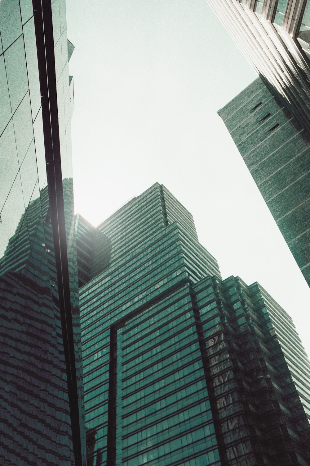 low angle photography of high rise buildings