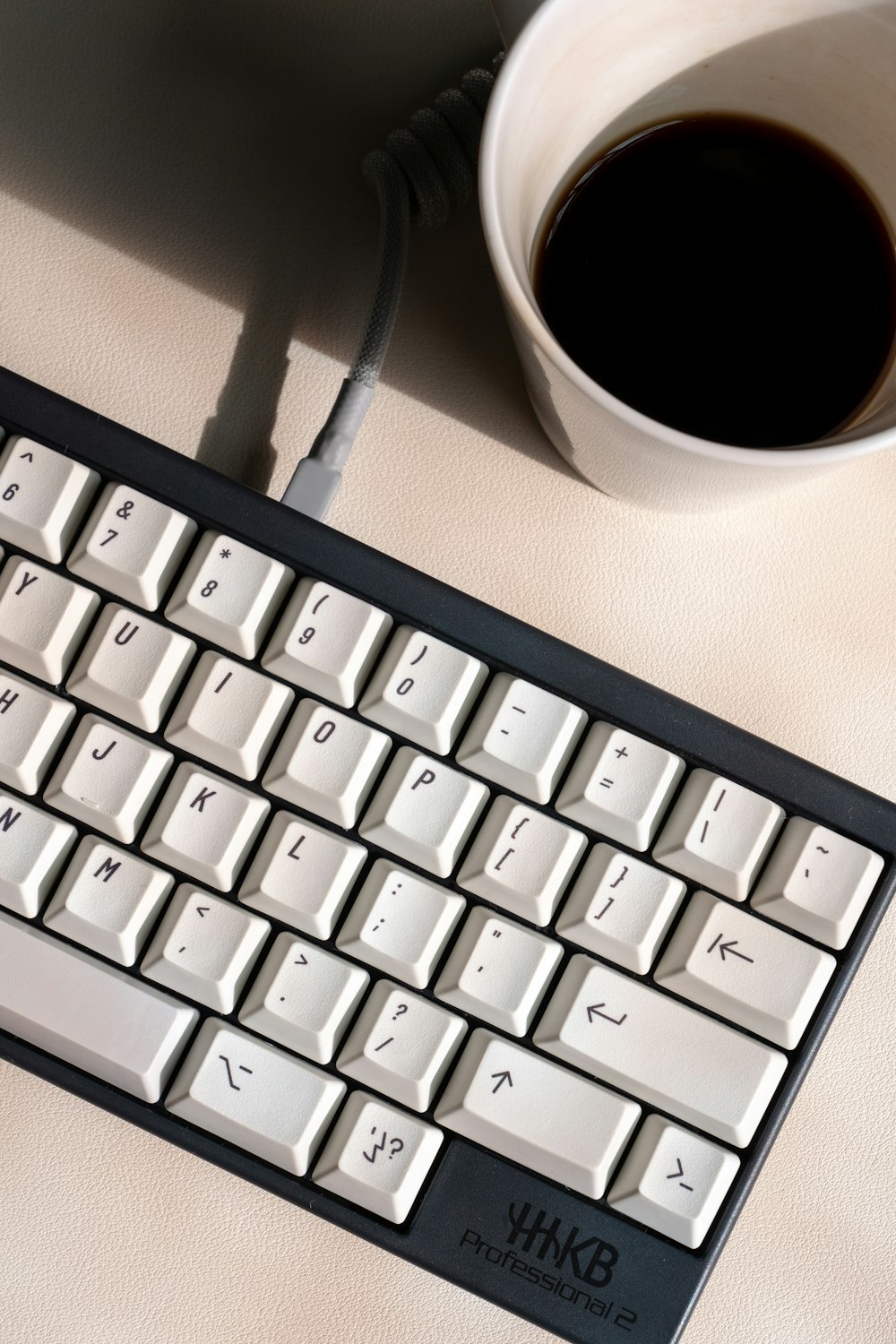 white and black computer keyboard