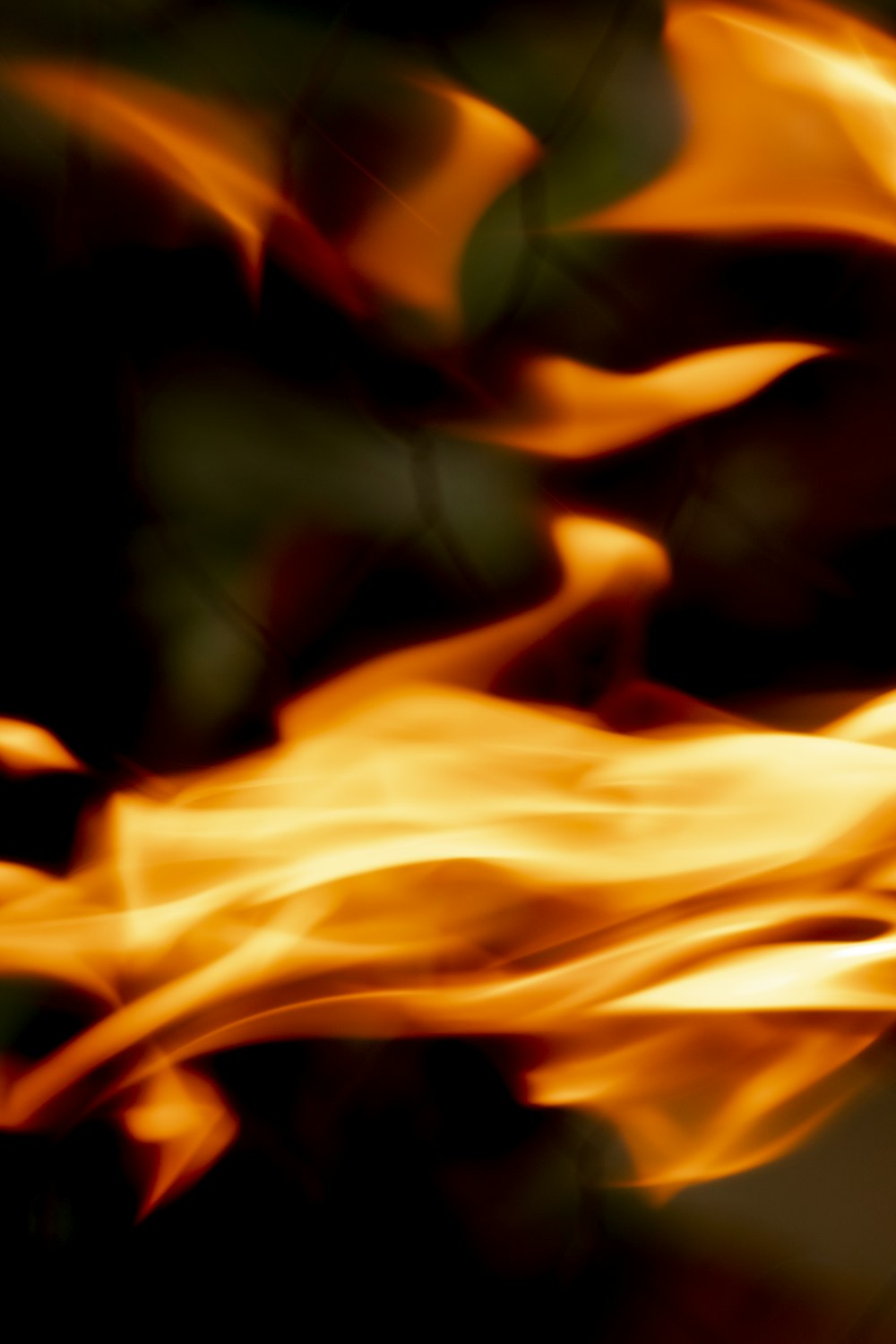 orange fire in close up photography