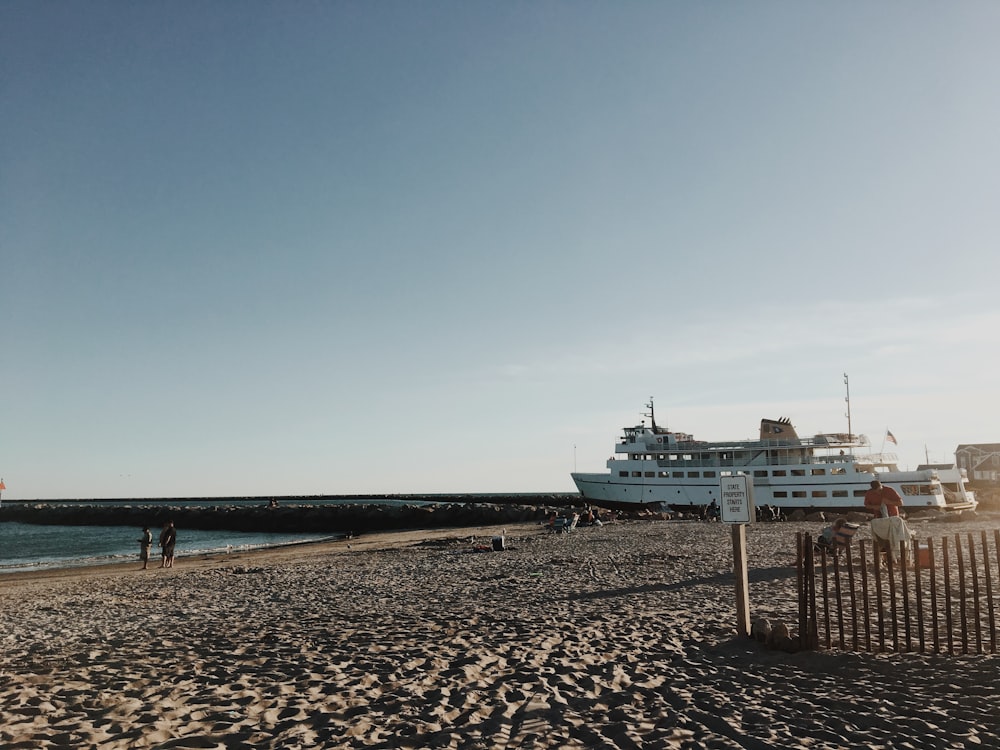 white cruise ship on sea during daytime