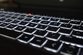 black and white computer keyboard