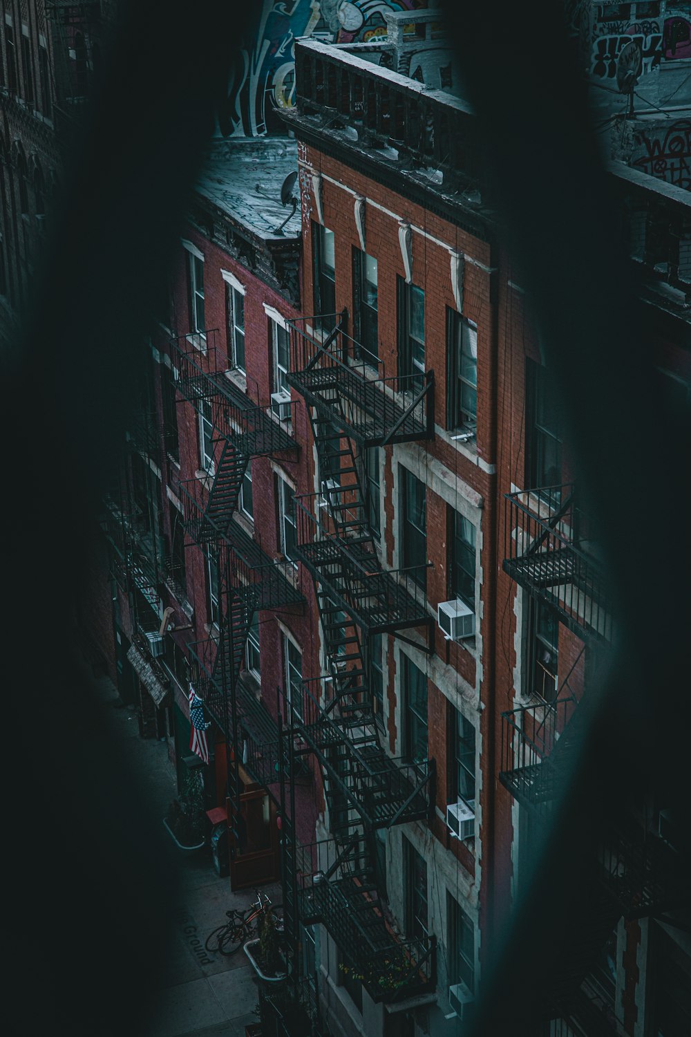 red and white concrete building