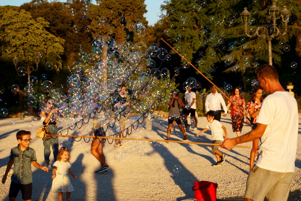 people playing on park during daytime