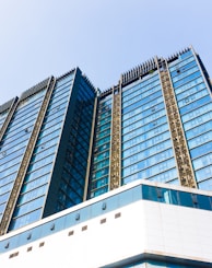 white and black concrete building