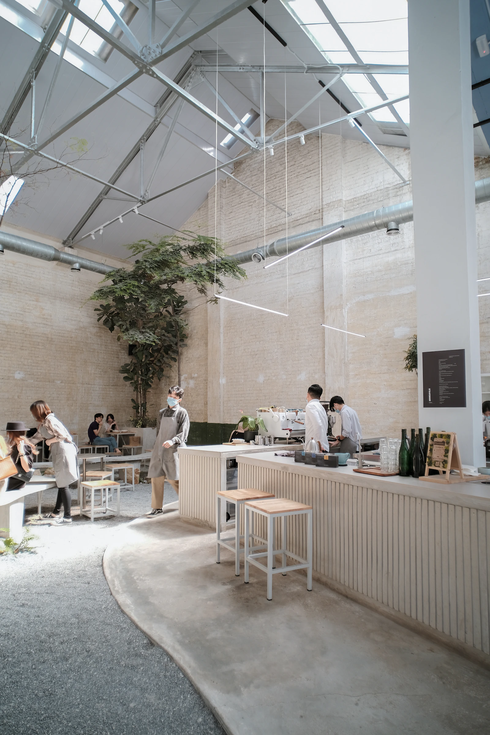 Weekend service on the terrace