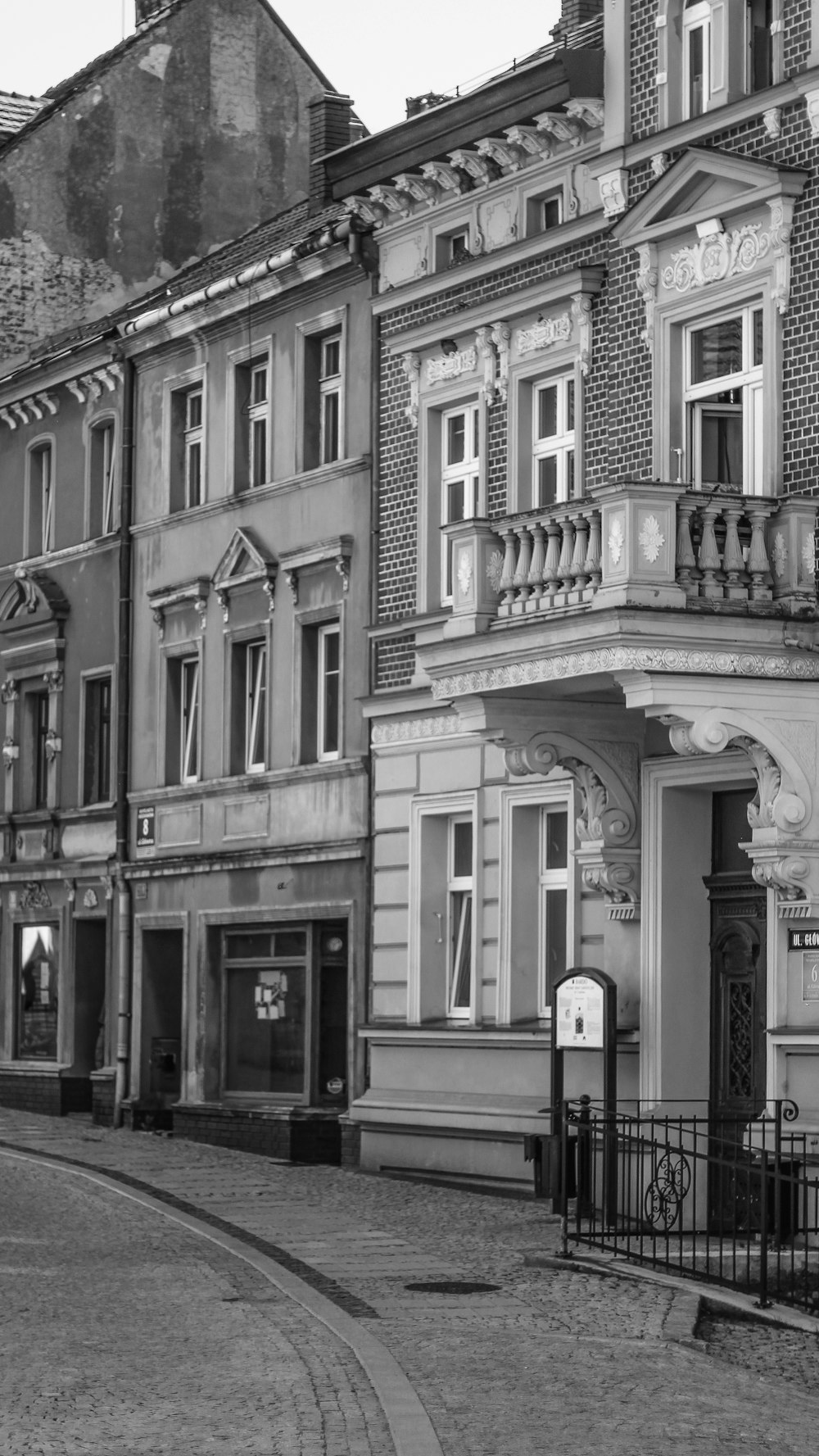 grayscale photo of concrete building