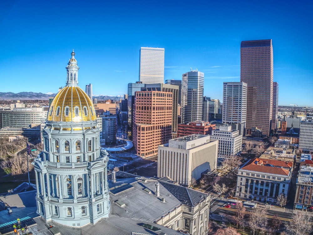 white and gold dome building