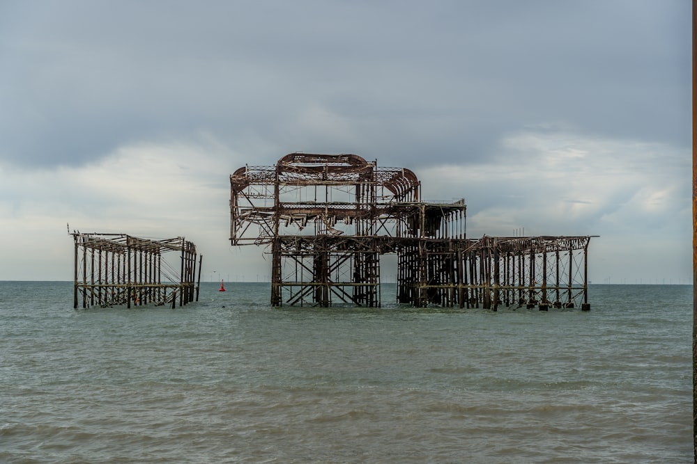 brown wooden dock on sea during daytime