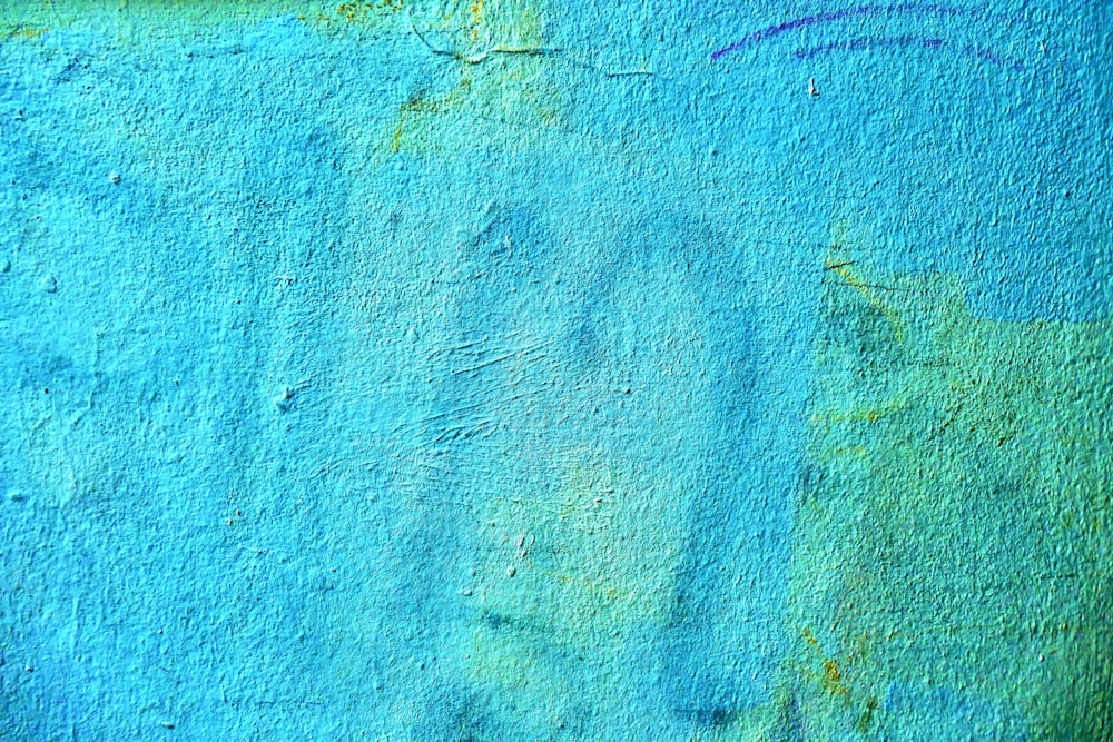 Pintura abstracta azul y roja