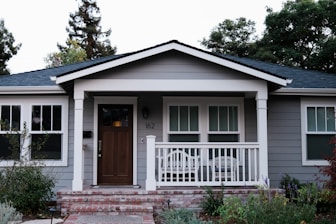 white and brown wooden house