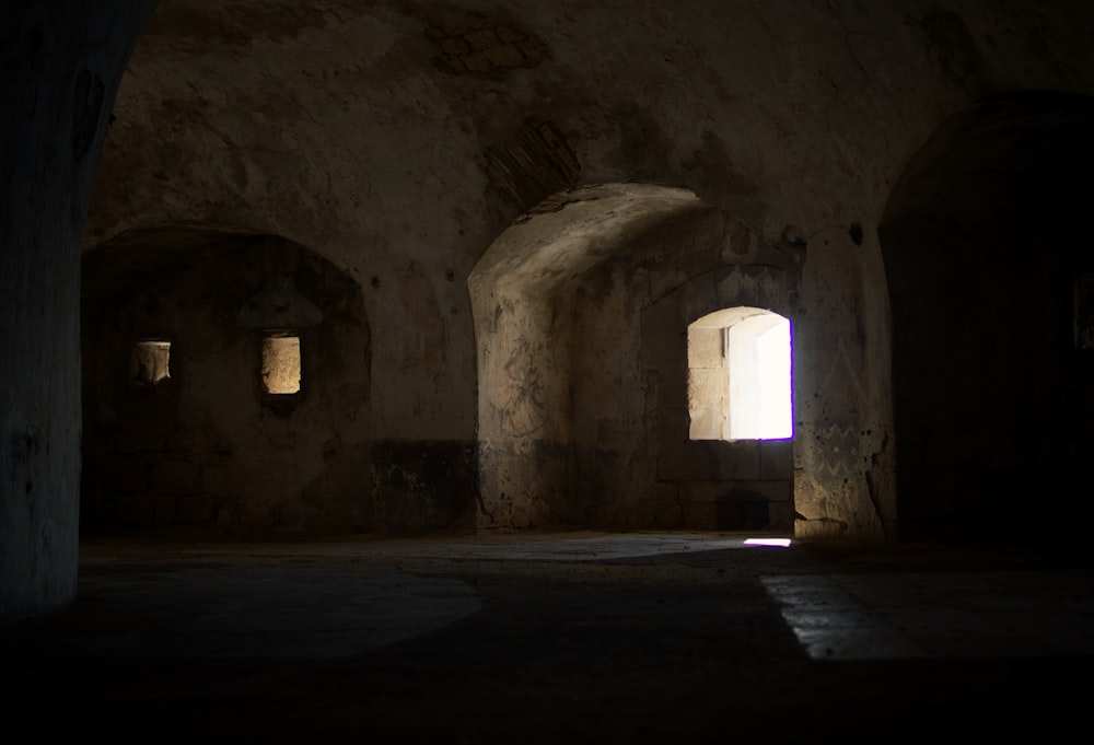 brown and gray concrete tunnel