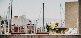 Trabajador de la construcción en Ushuaia.