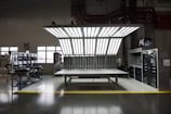 An open workspace with modern technology and equipment for research.
