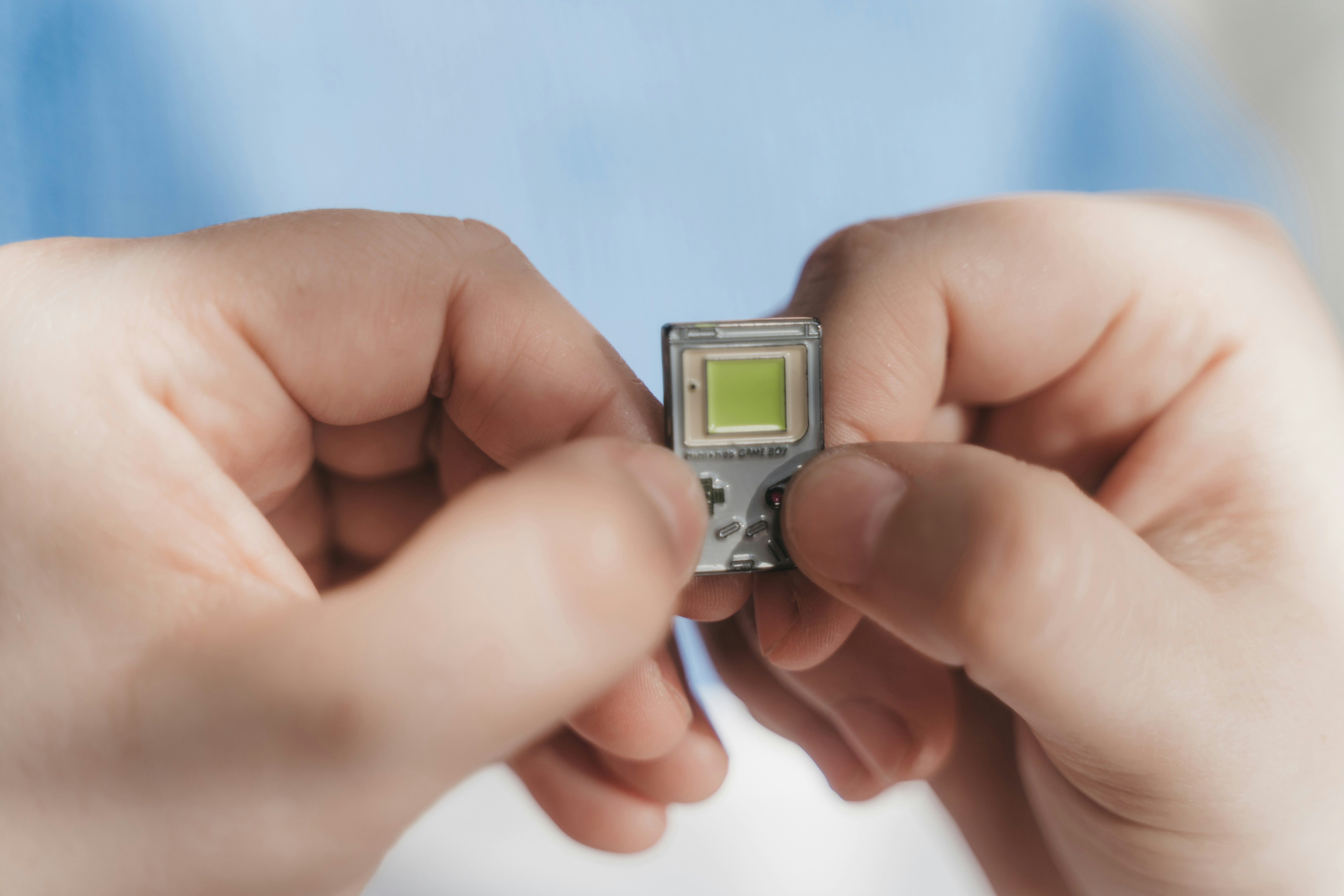 Woman wearing customized pins
