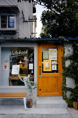 A cozy storefront with various items displayed for sale representing a local marketplace.