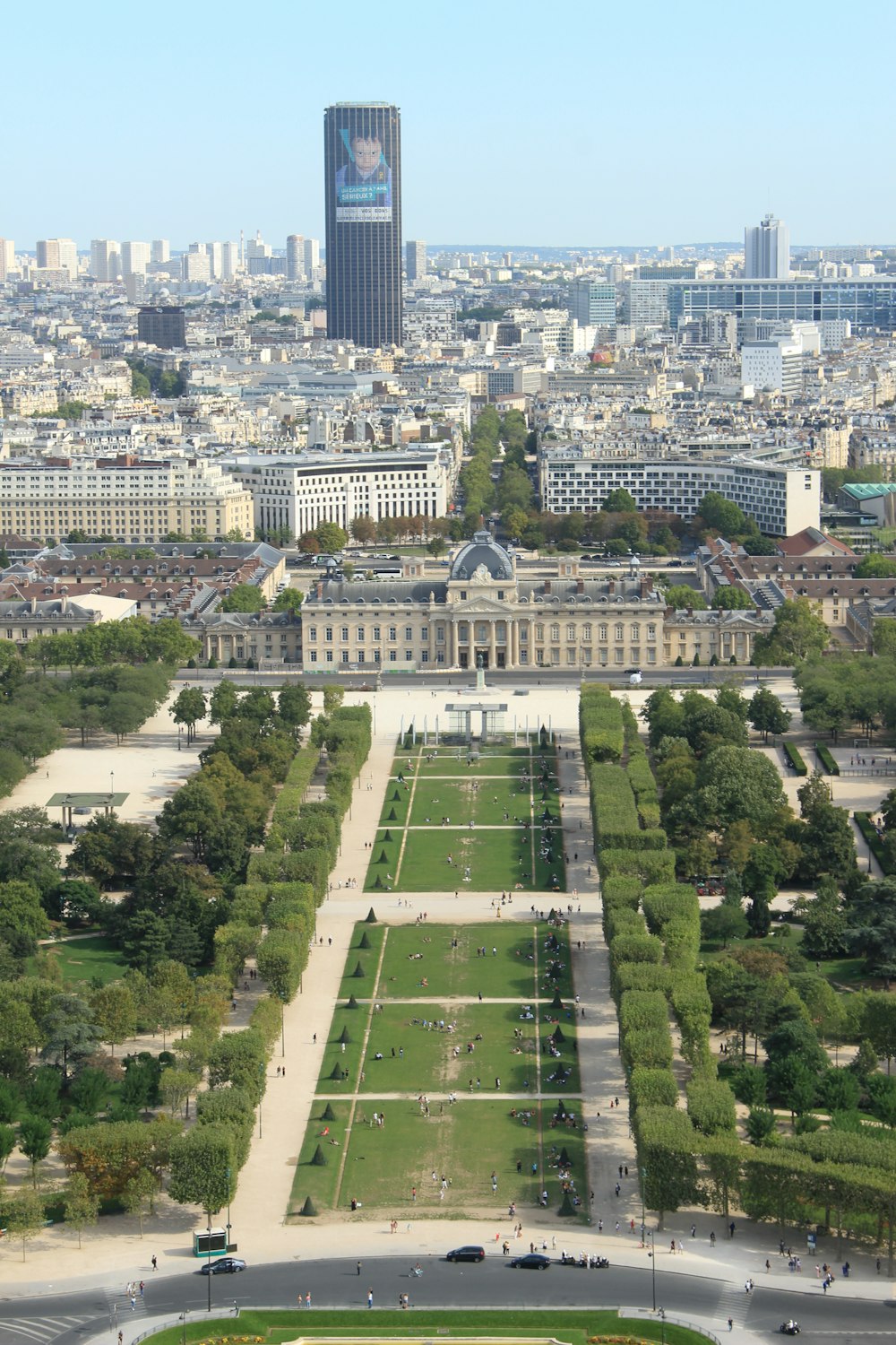 aerial view of green football field during daytime