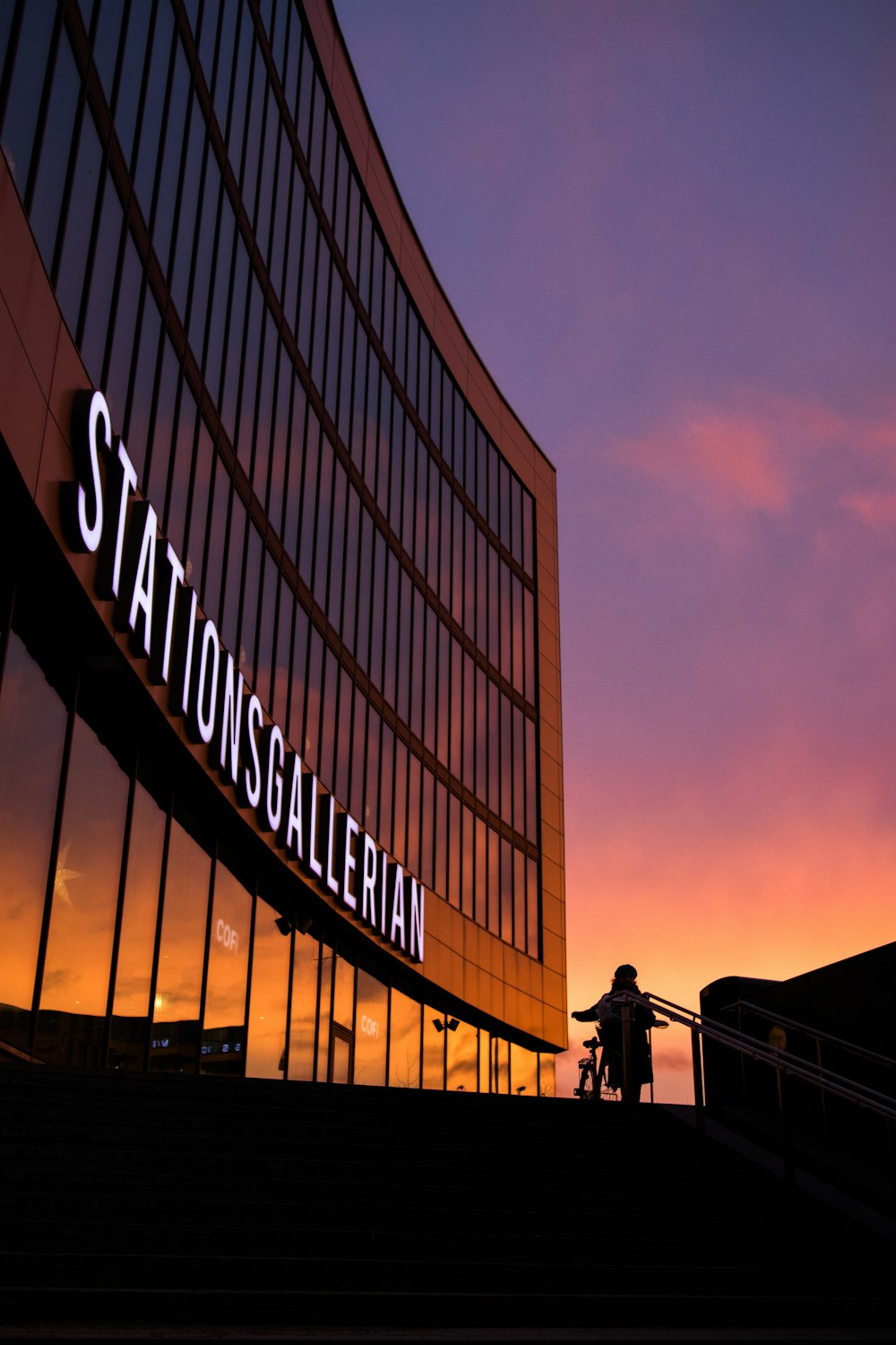 brown concrete building during sunset