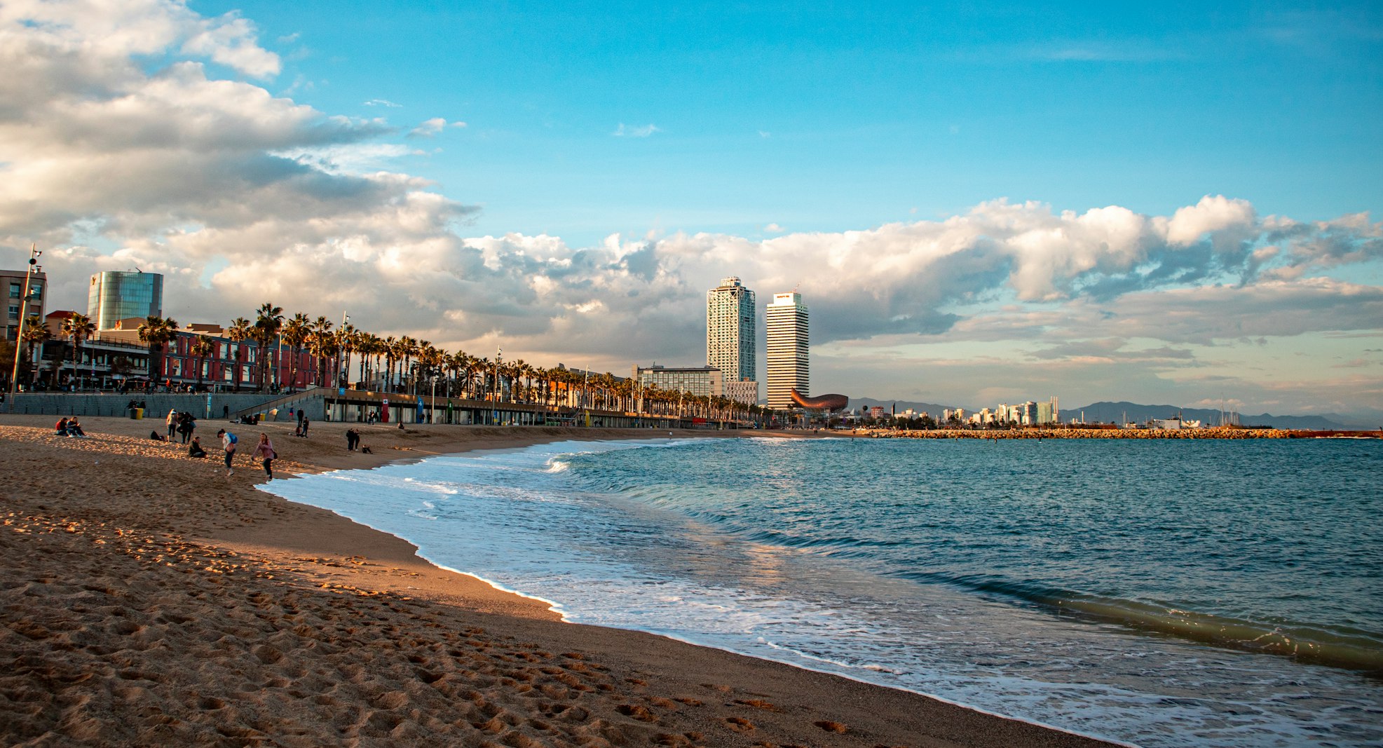 Nova Mar Bella Beach in Barcelona, Spain