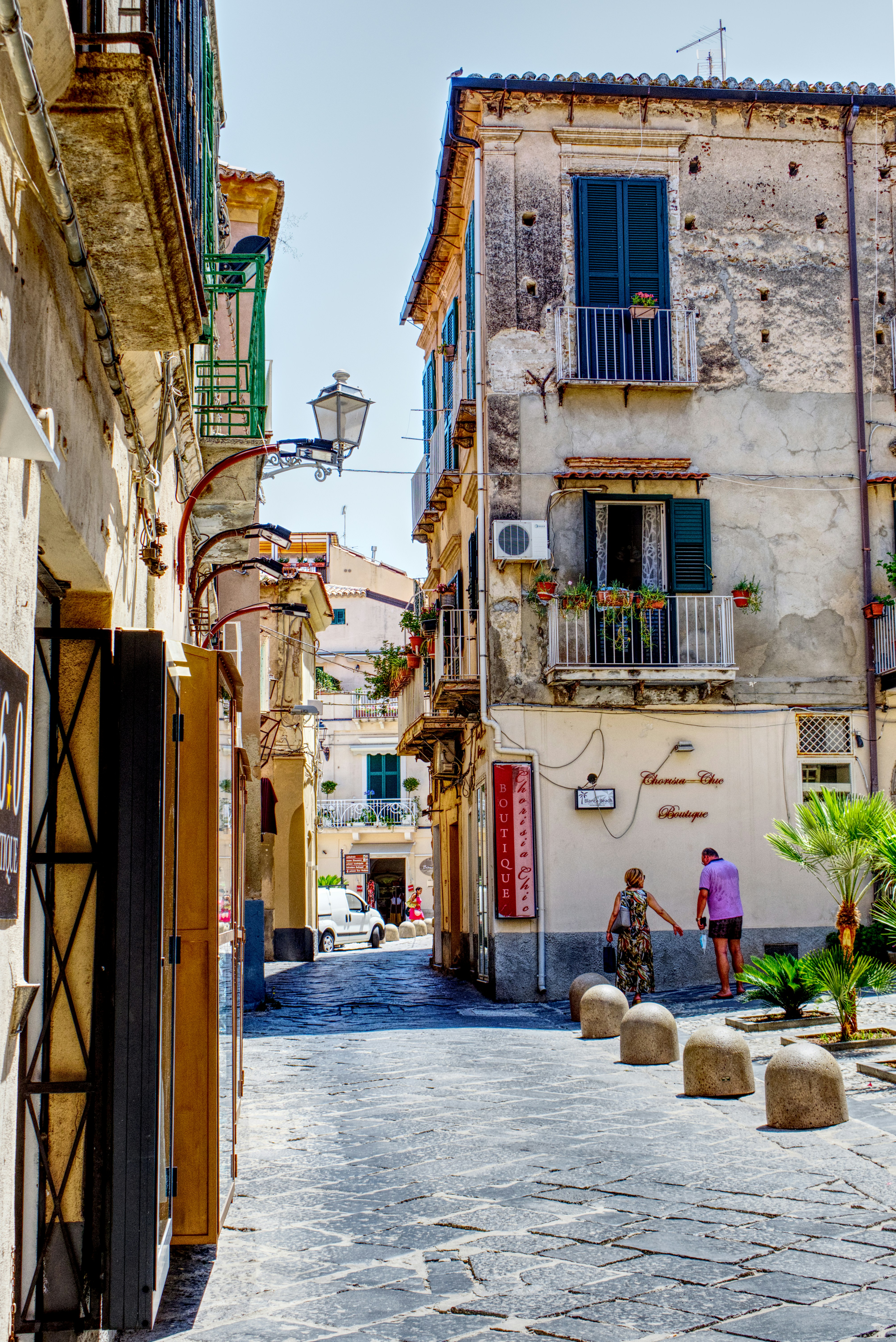 Historic buildings and charming streets of Tropea