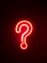 red letters neon light