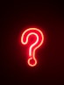 red letters neon light