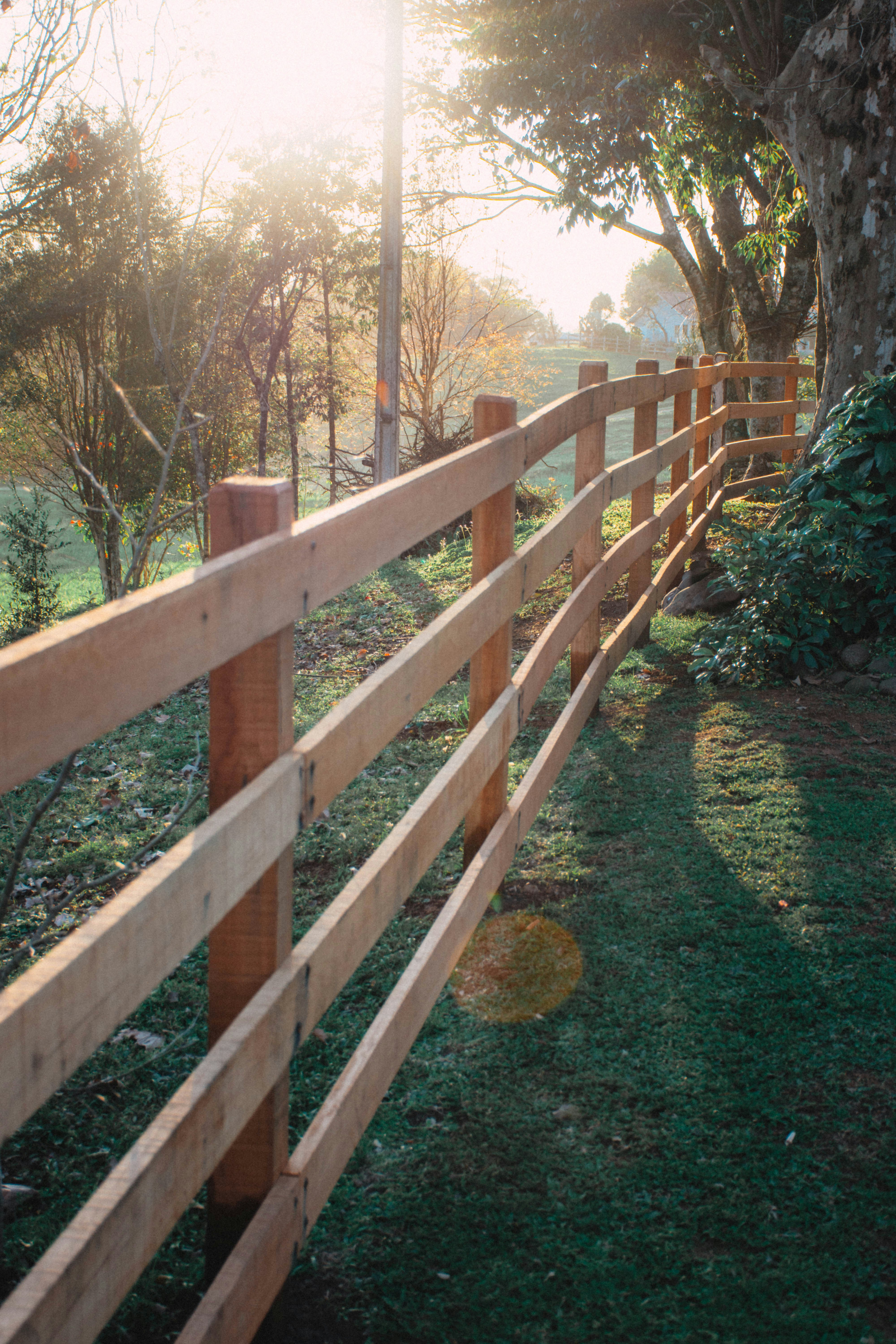custom wooden fence