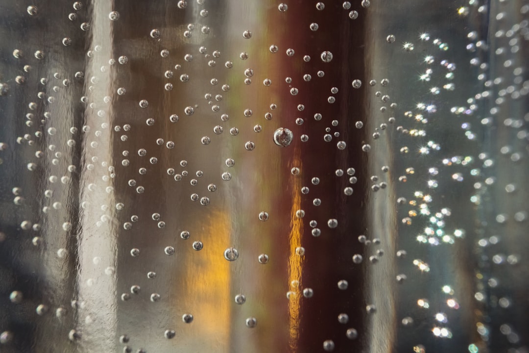 water droplets on glass window