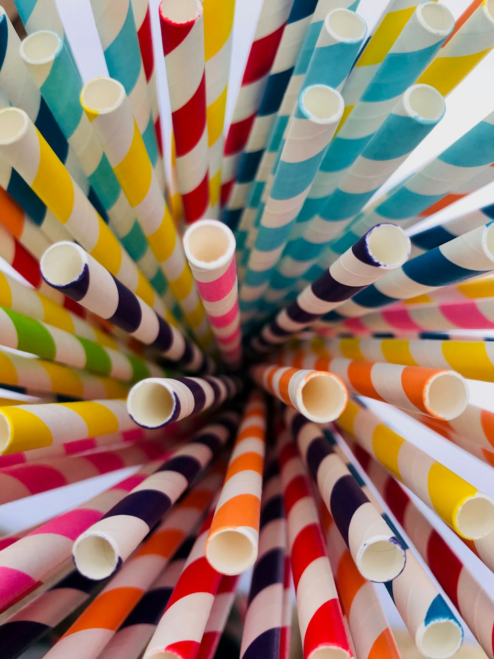 white red and blue umbrella