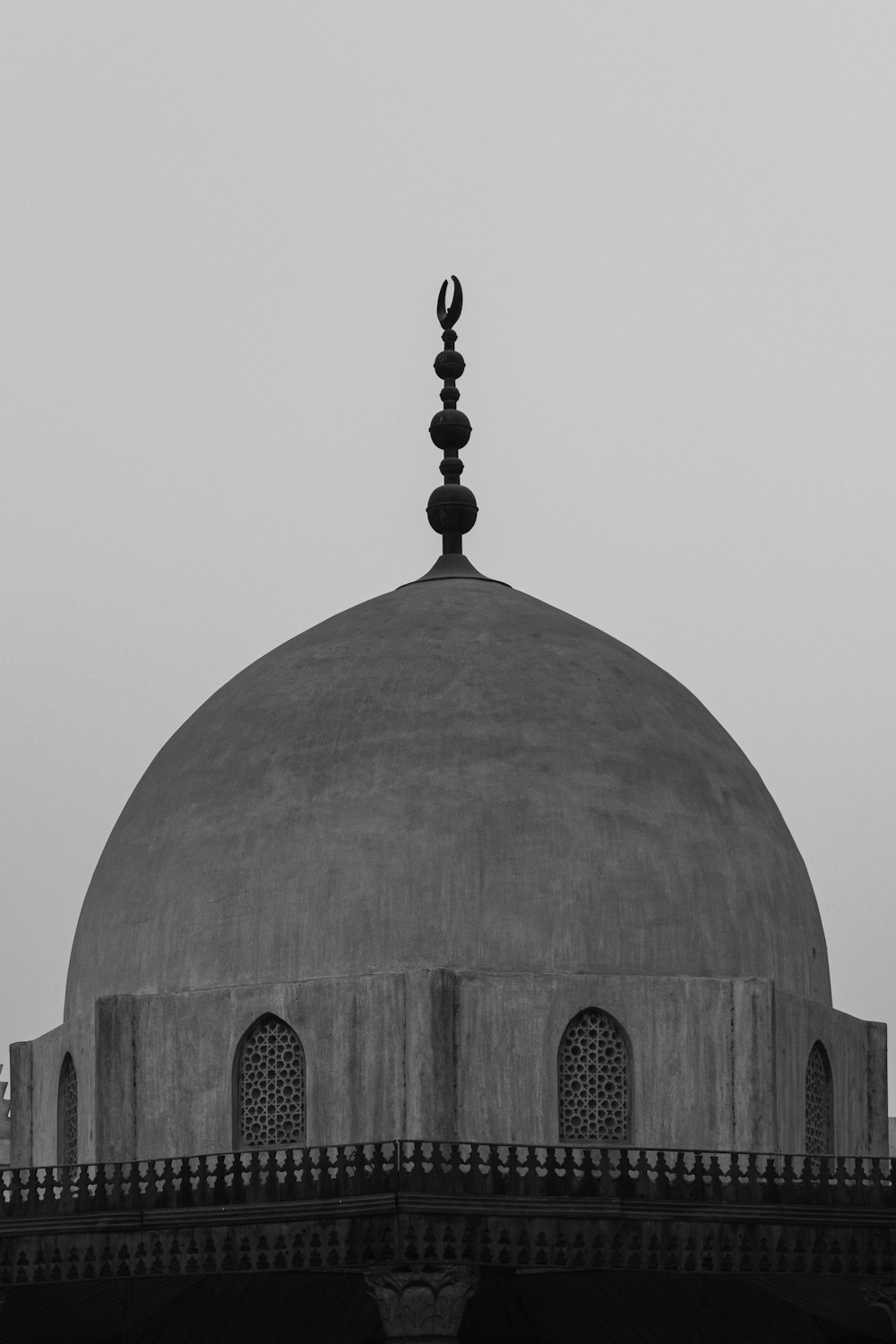 gray and brown dome building