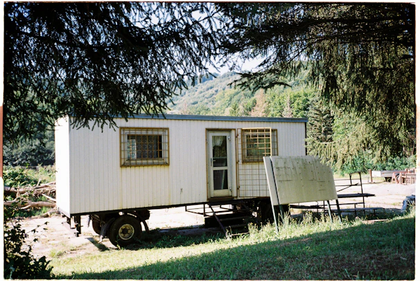 Securesight Mobile trailer set up at an outdoor event with crowds, showcasing its discreet security presence