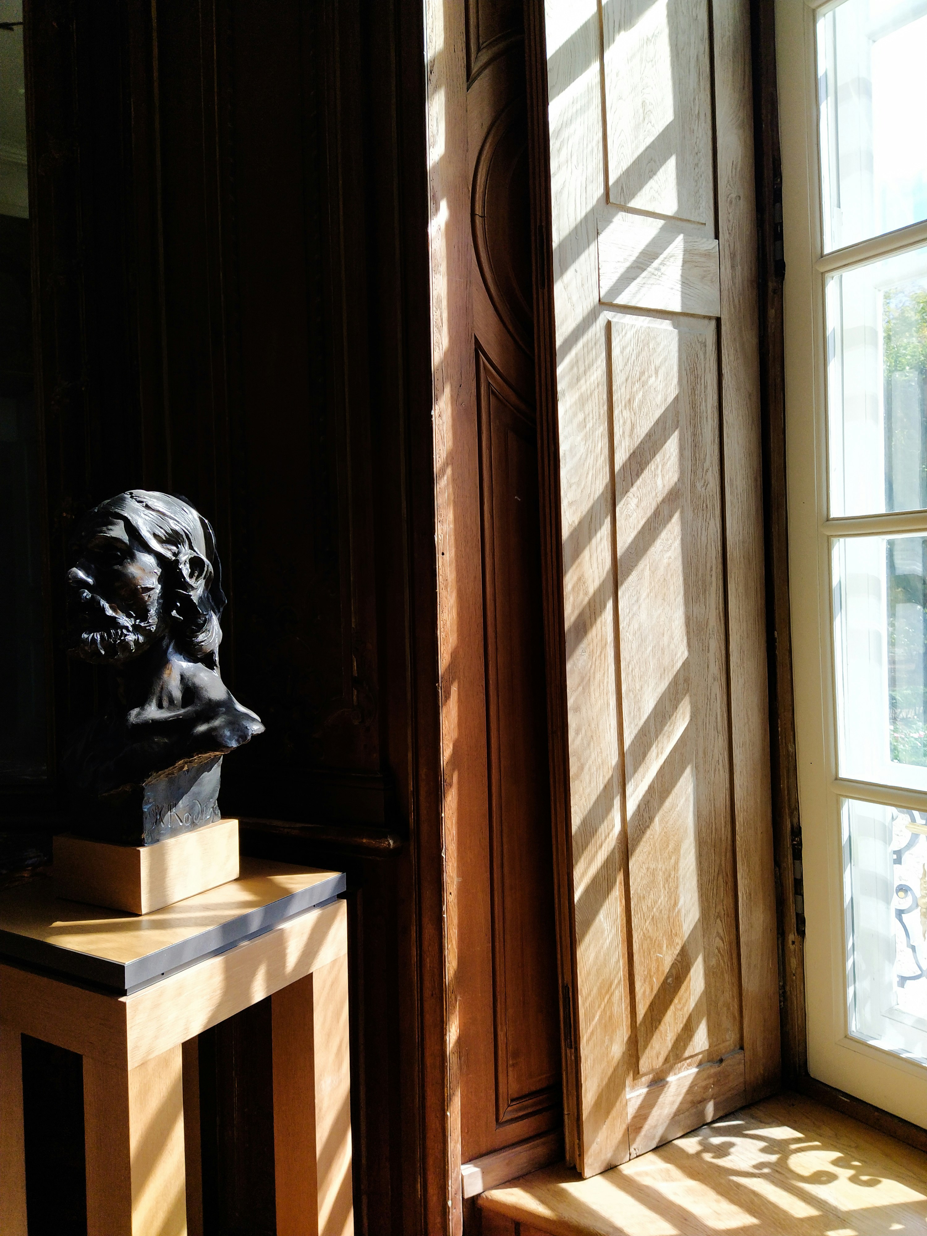 black lion statue on brown wooden table