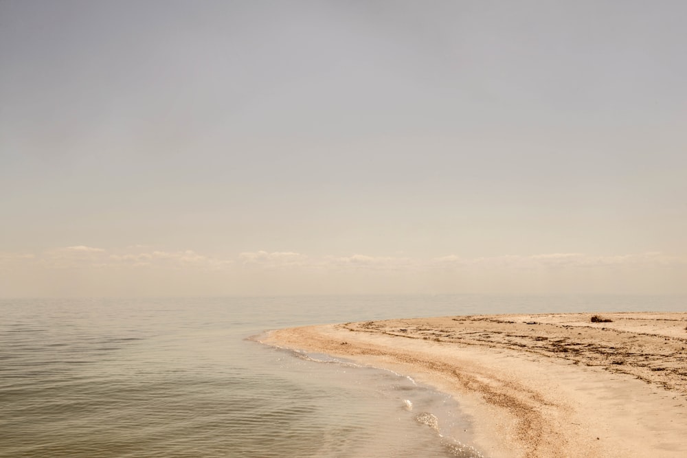 spiaggia di sabbia marrone durante il giorno