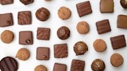 brown and white chocolate bars