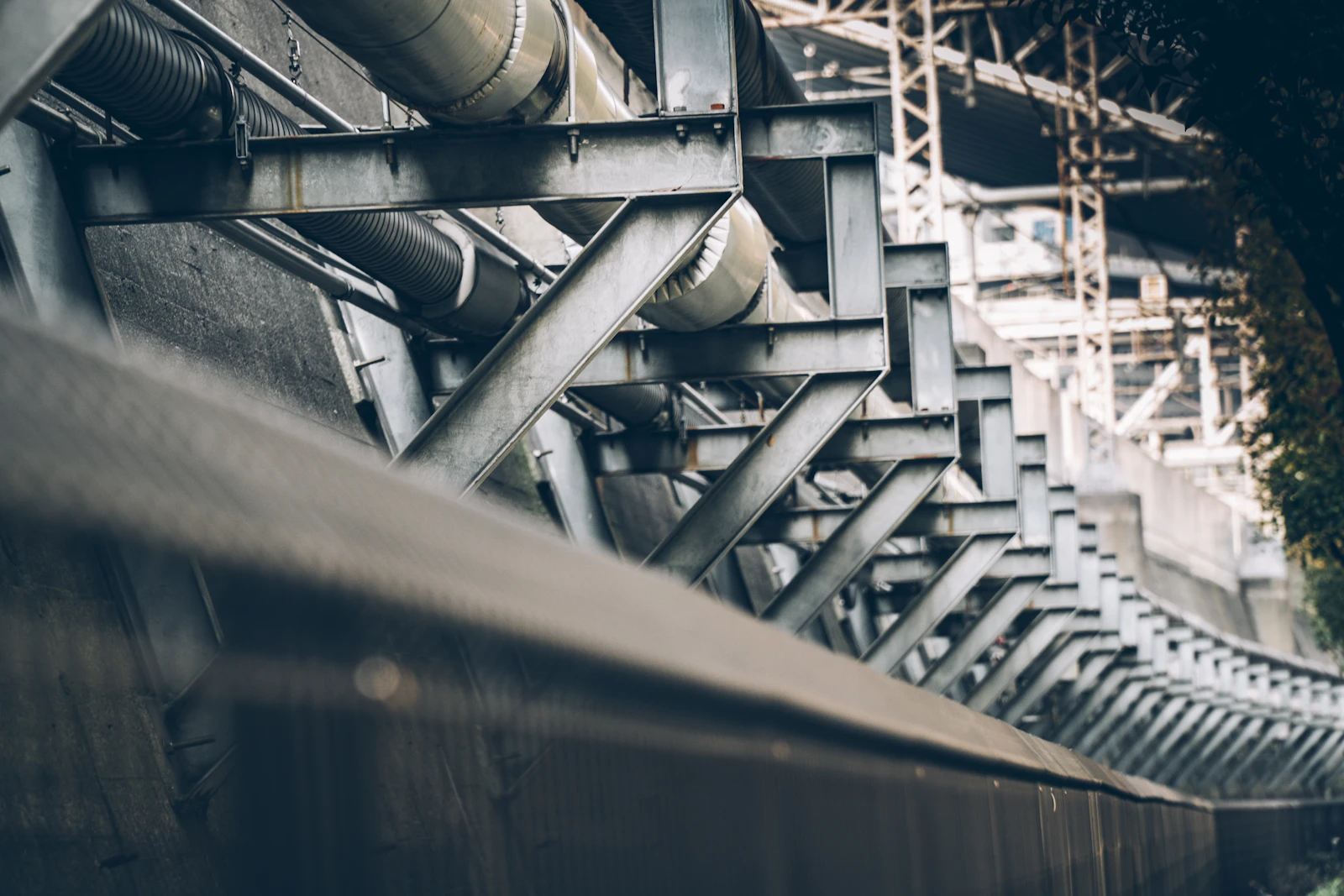 Tuyauterie industrielle en acier — détail